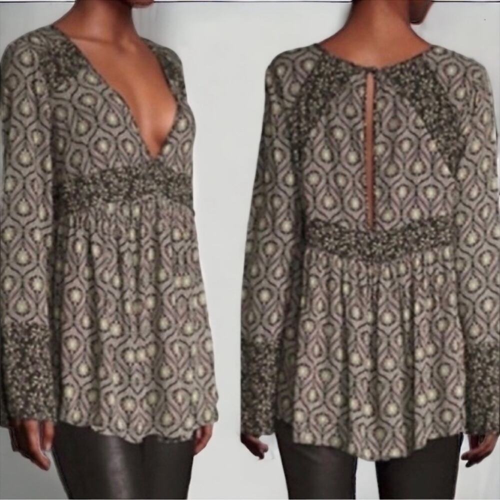 Free People Rilling Hills Tunic  Sz Small